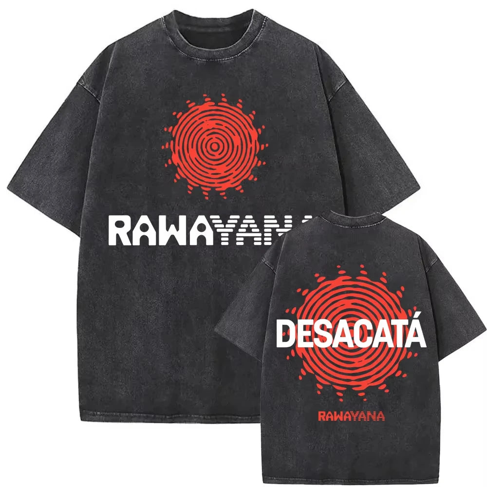 Rawayana Se Viene Cositas Lyrics Print T Shirts Men Women Fashion Hip Hop Streetwear T-shirt Casual Cotton Short Sleeve T Shirts