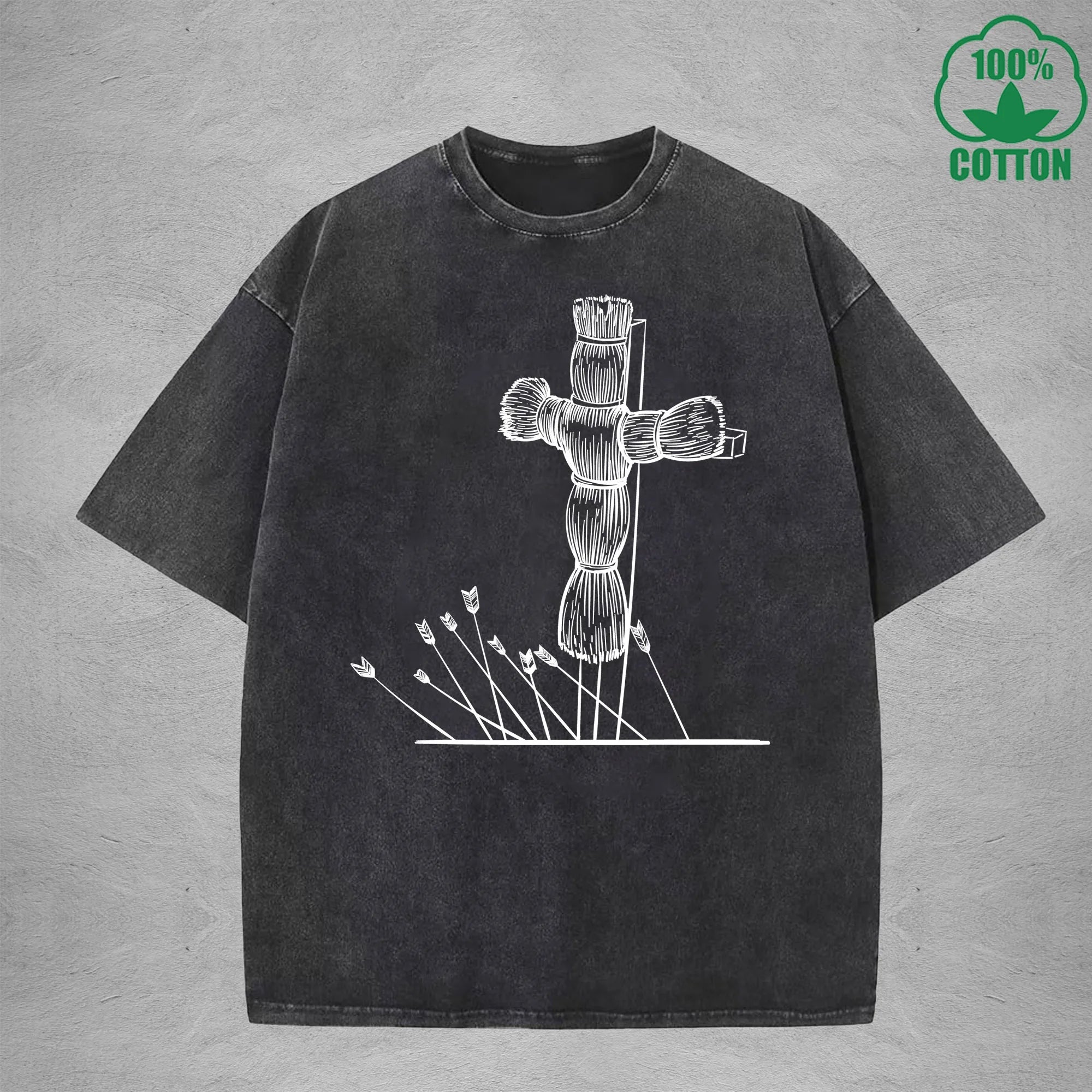 Training Mannequin American Retro 230G Washed T-Shirt Available in Multiple Colors Fashionable Pure Cotton Short Sleeve