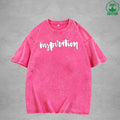 Inspiration American Retro 230G Washed T-Shirt Available in Multiple Colors Fashionable Pure Cotton Short Sleeve