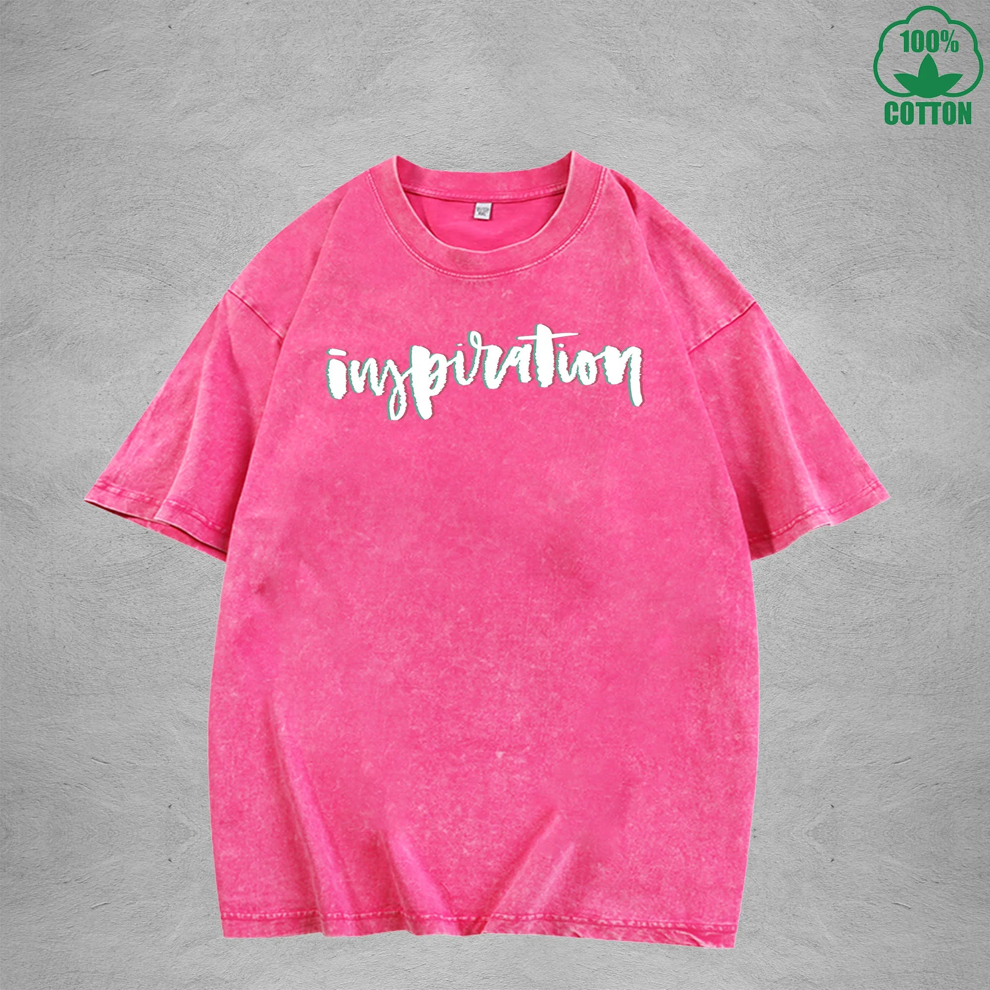 Inspiration American Retro 230G Washed T-Shirt Available in Multiple Colors Fashionable Pure Cotton Short Sleeve