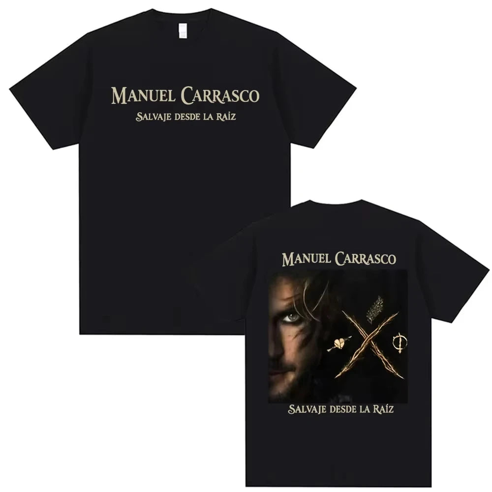 Manuel Carrasco Wild From The Root T Shirts Salvaje Desde Ia Raiz 2026 Merch T-shirt Men Women Fashion Vintage Oversized T-shirt