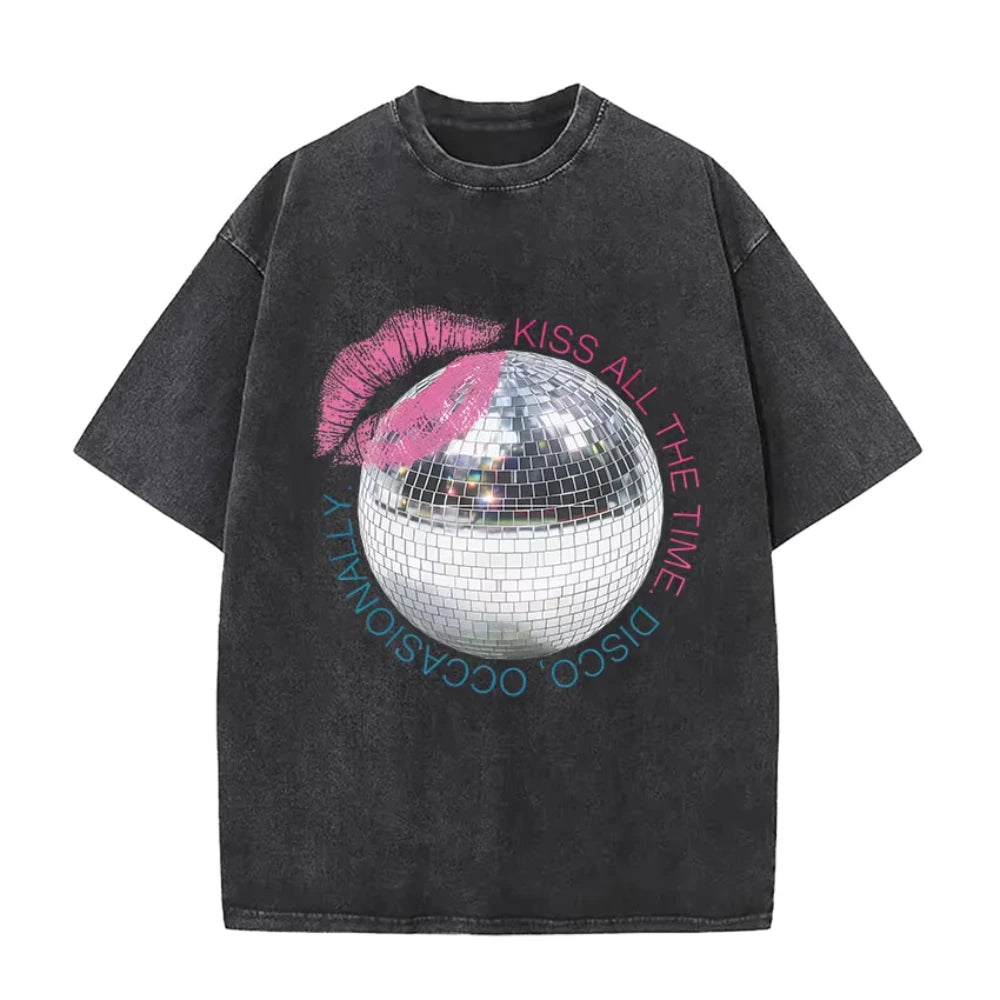 Harry Styles "Together" Tour 2026 Vintage Washed T-Shirt Men Women Pop Music Fashion Oversized Cotton Graphic TShirts Streetwear