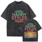 Harry Styles "Together" Tour 2026 Vintage Washed T-Shirt Men Women Pop Music Fashion Oversized Cotton Graphic TShirts Streetwear