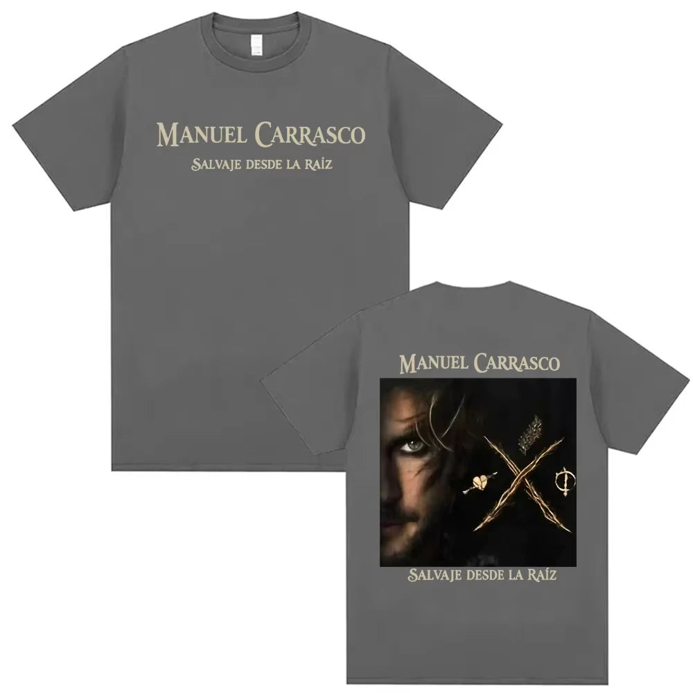 Manuel Carrasco Wild From The Root T Shirts Salvaje Desde Ia Raiz 2026 Merch T-shirt Men Women Fashion Vintage Oversized T-shirt