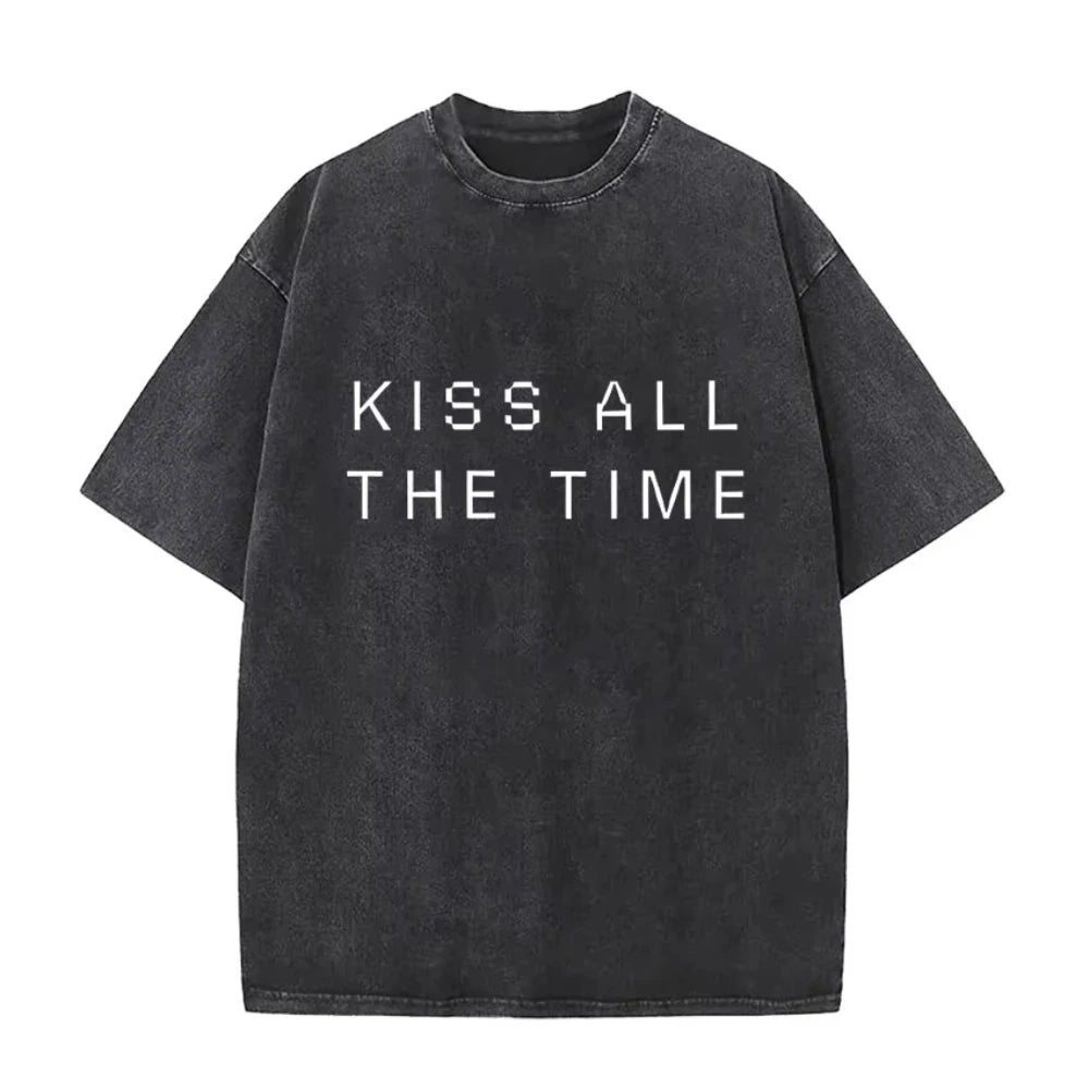 Harry Styles "Together" Tour 2026 Vintage Washed T-Shirt Men Women Pop Music Fashion Oversized Cotton Graphic TShirts Streetwear