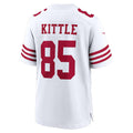 SF.49ers #85 George Kittle White 80th Anniversary Game Stitched Football Jerseys