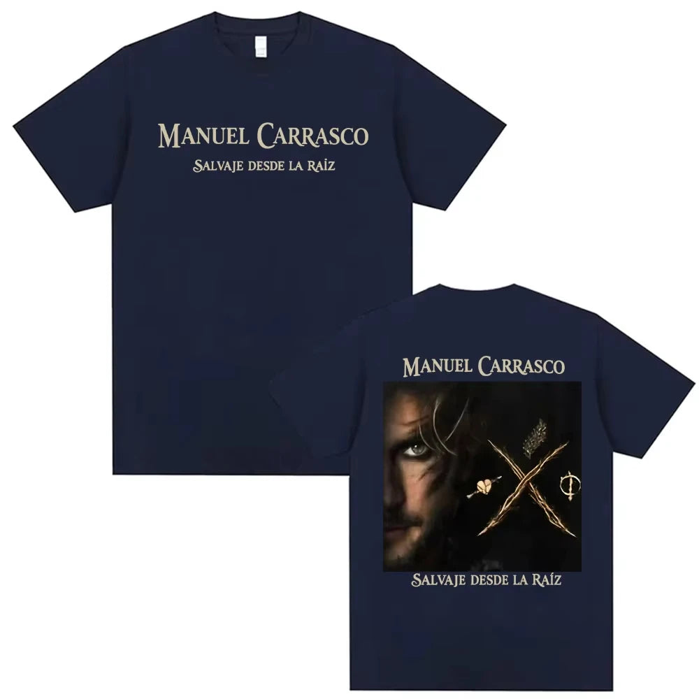 Manuel Carrasco Wild From The Root T Shirts Salvaje Desde Ia Raiz 2026 Merch T-shirt Men Women Fashion Vintage Oversized T-shirt