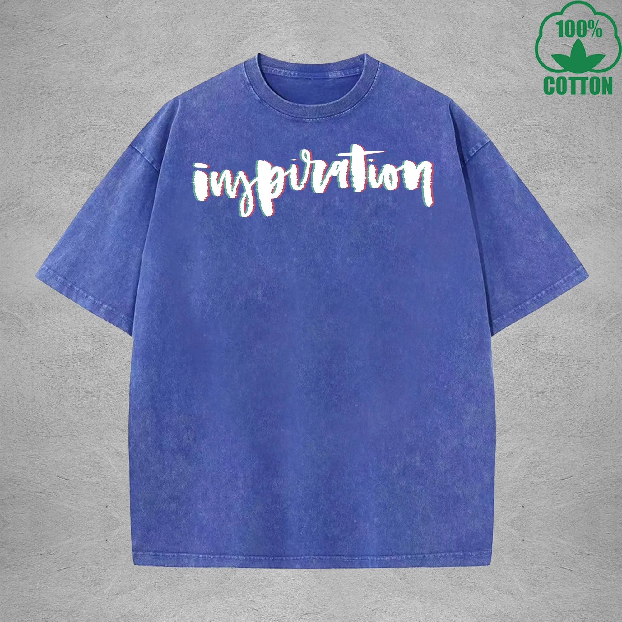 Inspiration American Retro 230G Washed T-Shirt Available in Multiple Colors Fashionable Pure Cotton Short Sleeve