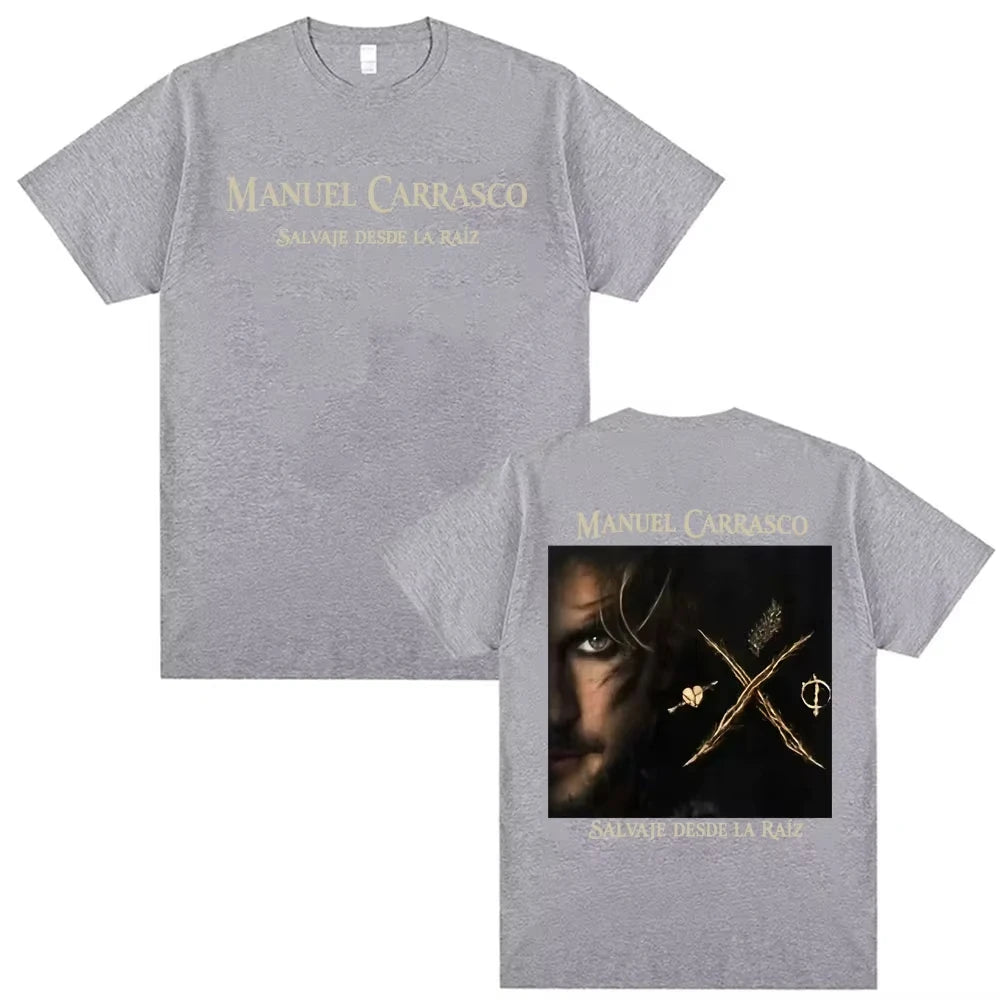 Manuel Carrasco Wild From The Root T Shirts Salvaje Desde Ia Raiz 2026 Merch T-shirt Men Women Fashion Vintage Oversized T-shirt