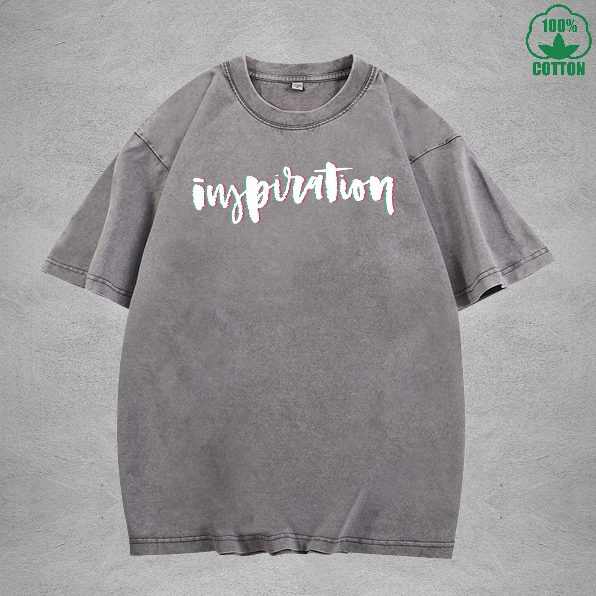 Inspiration American Retro 230G Washed T-Shirt Available in Multiple Colors Fashionable Pure Cotton Short Sleeve