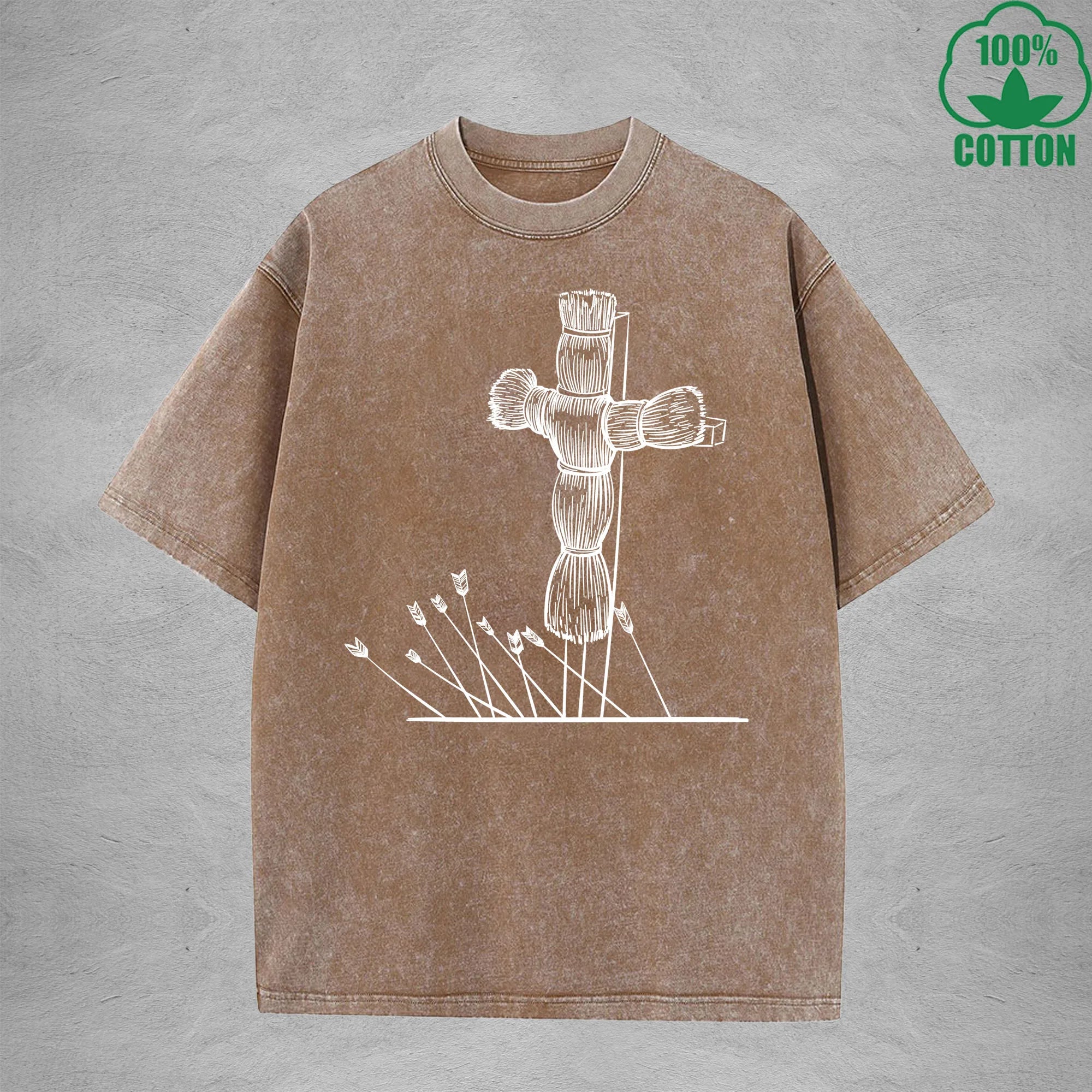 Training Mannequin American Retro 230G Washed T-Shirt Available in Multiple Colors Fashionable Pure Cotton Short Sleeve