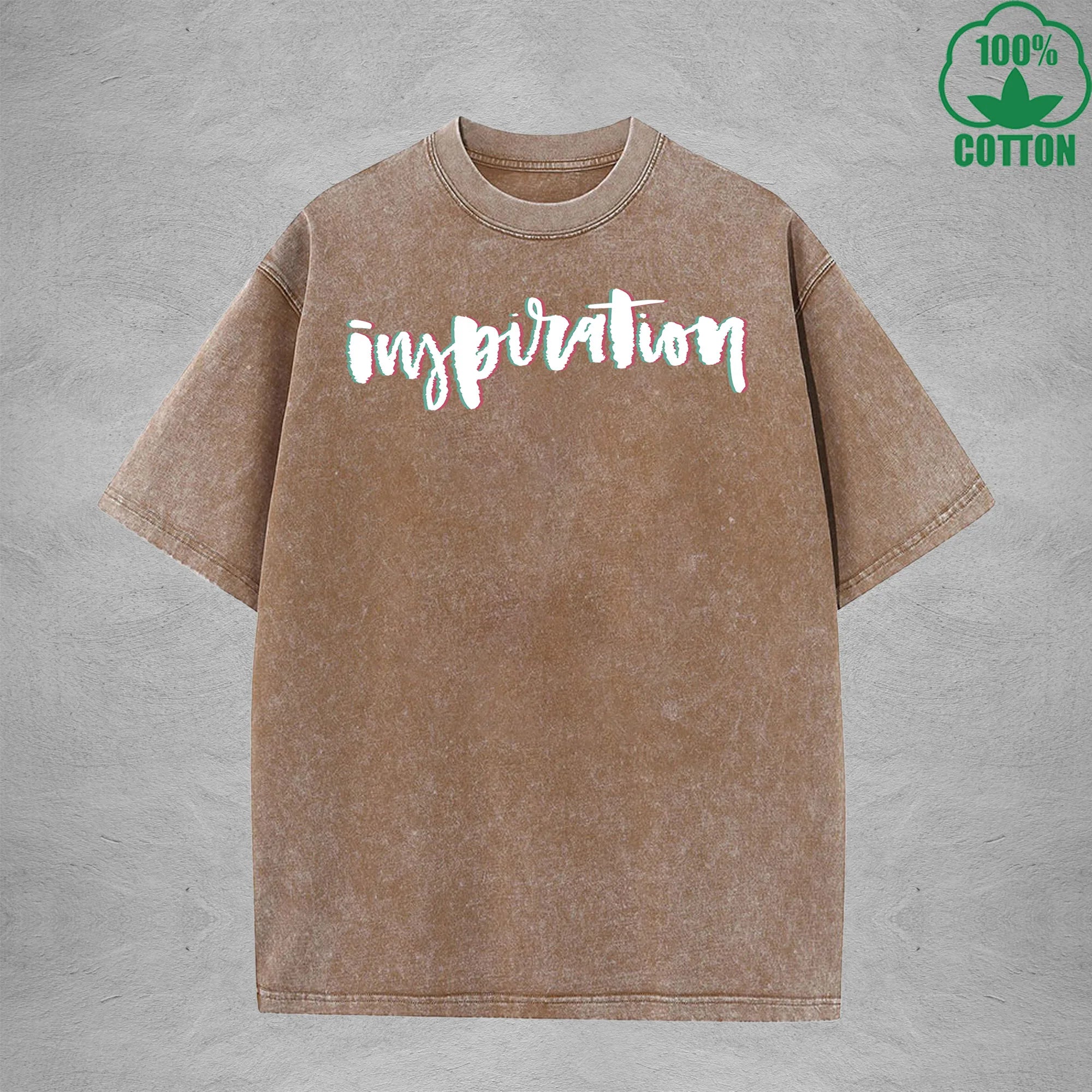 Inspiration American Retro 230G Washed T-Shirt Available in Multiple Colors Fashionable Pure Cotton Short Sleeve