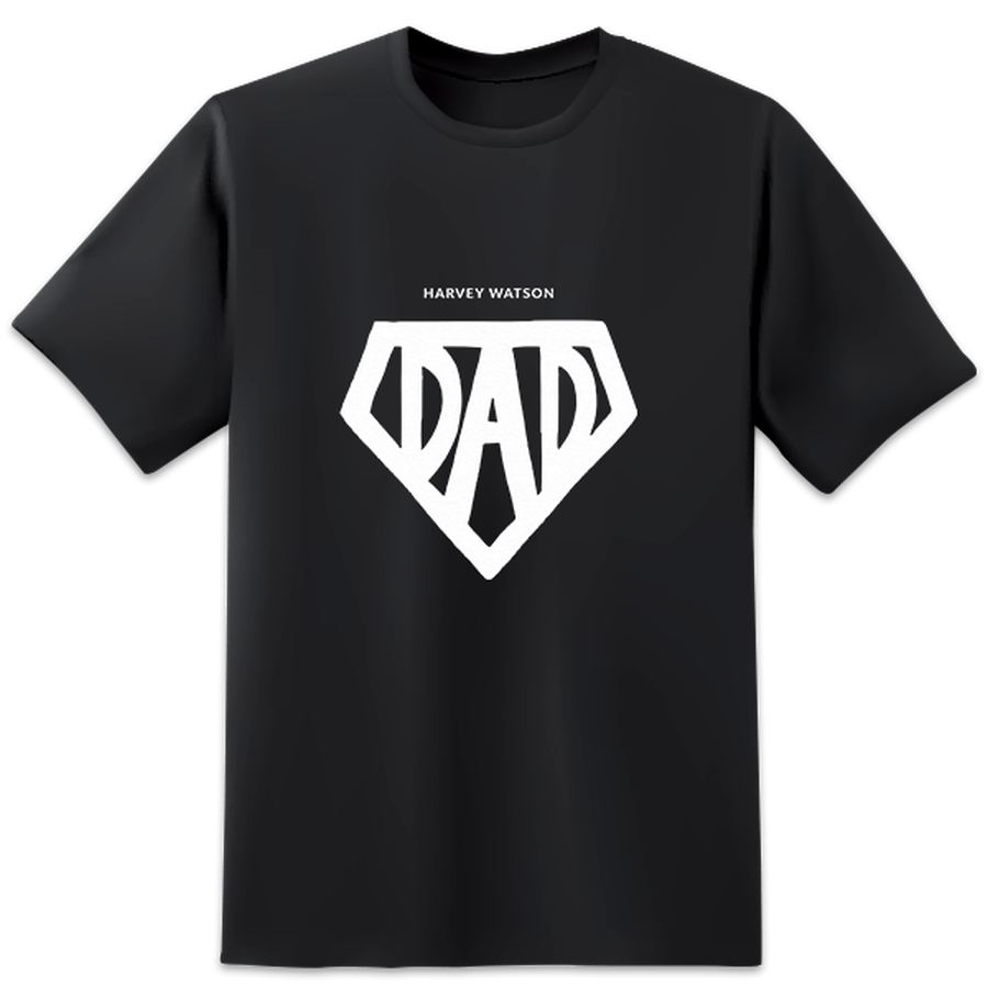 Superhero Dad Black