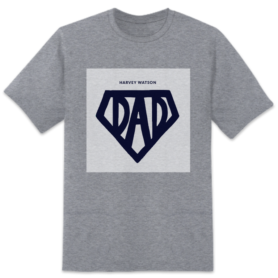 Superhero Dad Gray