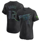 Tampa Bay Rays #12 Wade Boggs Player Black City Connect Home Limited Elite Stitched Baseball Jersey
