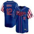 Tampa Bay Rays #12 Wade Boggs Player Royal 2025 Independence Day Vapor Premier Limited Stitched Baseball Jersey