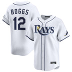 Tampa Bay Rays #12 Wade Boggs Player White Home Limited Stitched Baseball Jersey