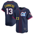 Tampa Bay Rays #13 Junior Caminero Player Navy All-star Limited Stitched Baseball Jersey