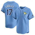 Tampa Bay Rays #17 Jake Fraley Player Light Blue Home Limited Stitched Baseball Jersey