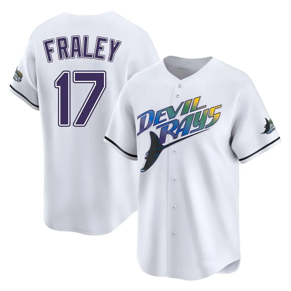 Tampa Bay Rays #17 Jake Fraley Player White City Connect Home Stitched Baseball Jersey