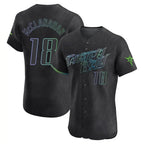 Tampa Bay Rays #18 Shane McClanahan Player Black City Connect Home Limited Elite Stitched Baseball Jersey