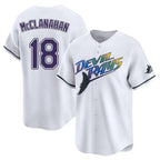 Tampa Bay Rays #18 Shane McClanahan Player White City Connect Home Stitched Baseball Jersey