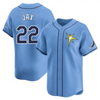 Tampa Bay Rays #22 Griffin Jax Player Light Blue Home Limited Stitched Baseball Jersey