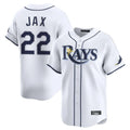 Tampa Bay Rays #22 Griffin Jax Player White Home Limited Stitched Baseball Jersey