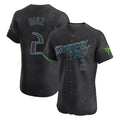 Tampa Bay Rays #2 Yandy Diaz Player Black City Connect Home Limited Elite Stitched Baseball Jersey