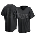 Tampa Bay Rays #2 Yandy Diaz Player Black Home Game Stitched Baseball Jersey