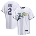 Tampa Bay Rays #2 Yandy Diaz Player White City Connect Home Stitched Baseball Jersey