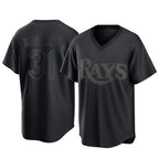Tampa Bay Rays #31 Cedric Mullins Player Black Home Game Stitched Baseball Jersey