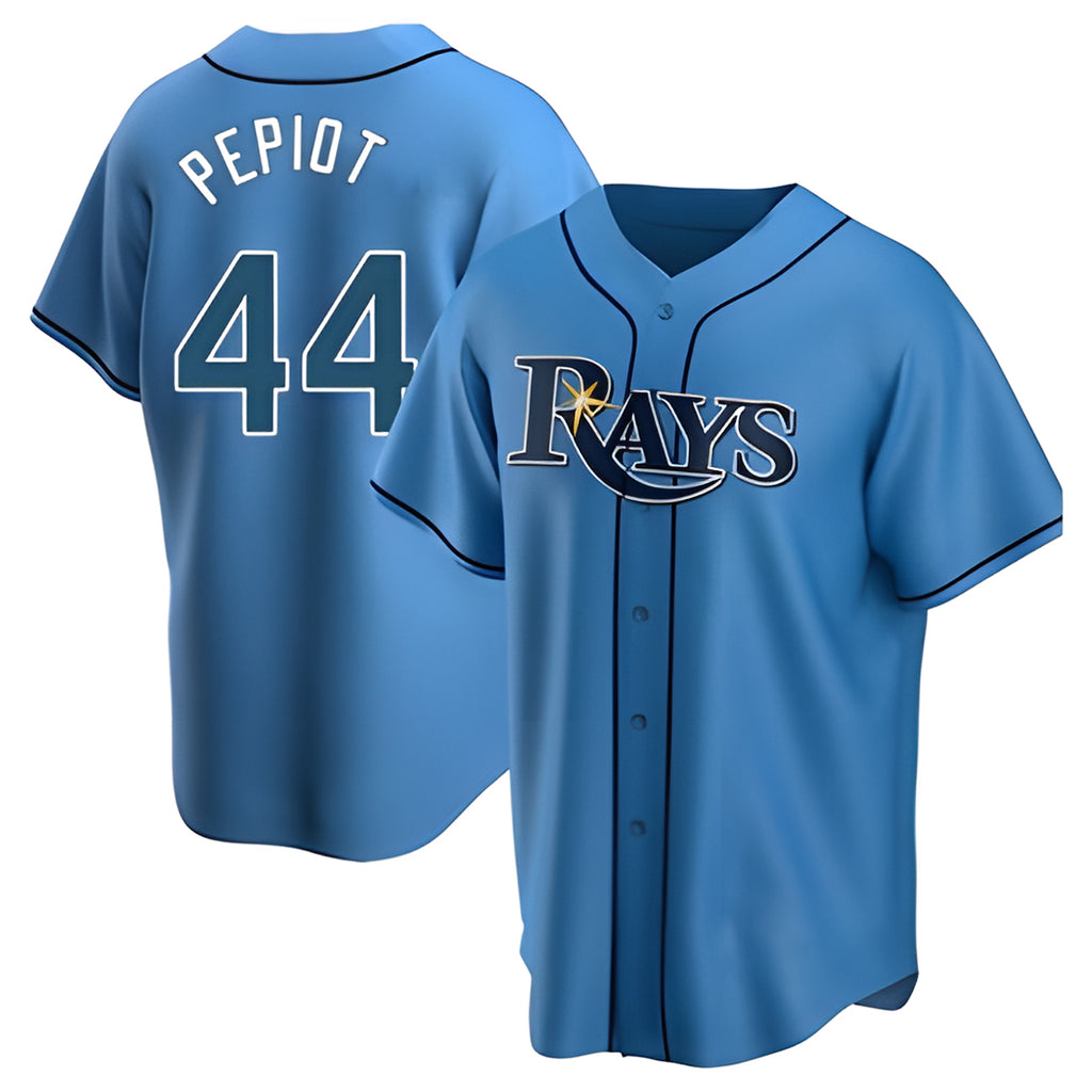 Tampa Bay Rays #44 Ryan Pepiot Player Light Blue Home Game Stitched Baseball Jersey