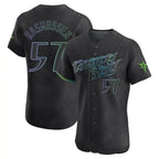 Tampa Bay Rays #57 Drew Rasmussen Player Black City Connect Home Limited Elite Stitched Baseball Jersey