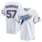 Tampa Bay Rays #57 Drew Rasmussen Player White City Connect Home Stitched Baseball Jersey