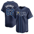 Tampa Bay Rays #62 Jonathan Aranda Player Navy Home Limited Stitched Baseball Jersey