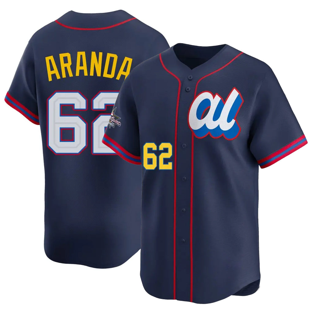 Tampa Bay Rays #62 Jonathan Aranda Player Navy Limited American League All-Star Edition Stitched Baseball Jersey
