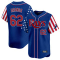Tampa Bay Rays #62 Jonathan Aranda Player Royal 2025 Independence Day Vapor Premier Limited Stitched Baseball Jersey