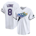 Tampa Bay Rays #8 Brandon Lowe Player White City Connect Home Stitched Baseball Jersey