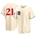 Texas Rangers #21 Jake Burger Player Cream City Connect Limited Stitched Baseball Jersey