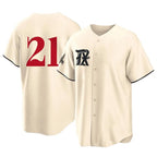 Texas Rangers #21 Jake Burger Player Cream City Connect Limited Stitched Baseball Jersey
