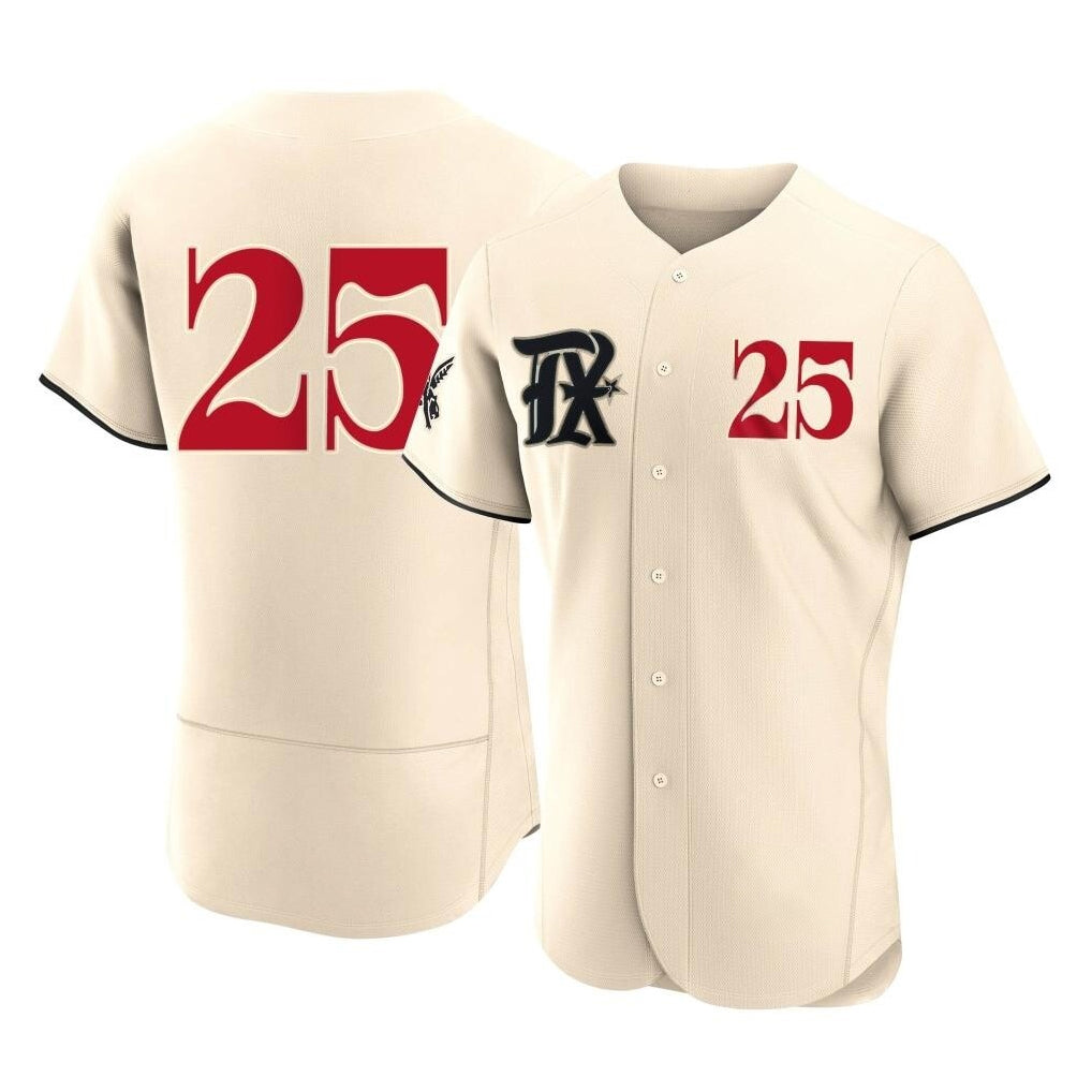 Texas Rangers #25 Buddy Bell Player Cream Limited City Connect Stitched Baseball Jersey