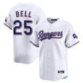 Texas Rangers #25 Buddy Bell Player White Home Limited Stitched Baseball Jersey