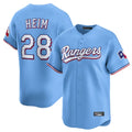 Texas Rangers #28 Jonah Heim Player Light Blue Home Limited Stitched Baseball Jersey