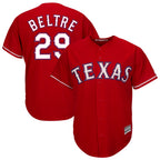 Texas Rangers #29 Adrian Beltre Player Red Majestic Alternate Cool Stitched Baseball Jersey