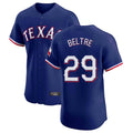 Texas Rangers #29 Adrian Beltre Player Royal Home Limited Elite Stitched Baseball Jersey