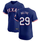 Texas Rangers #29 Adrian Beltre Player Royal Home Limited Elite Stitched Baseball Jersey