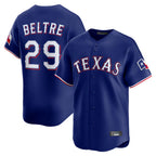 Texas Rangers #29 Adrian Beltre Player Royal Home Limited Stitched Baseball Jersey