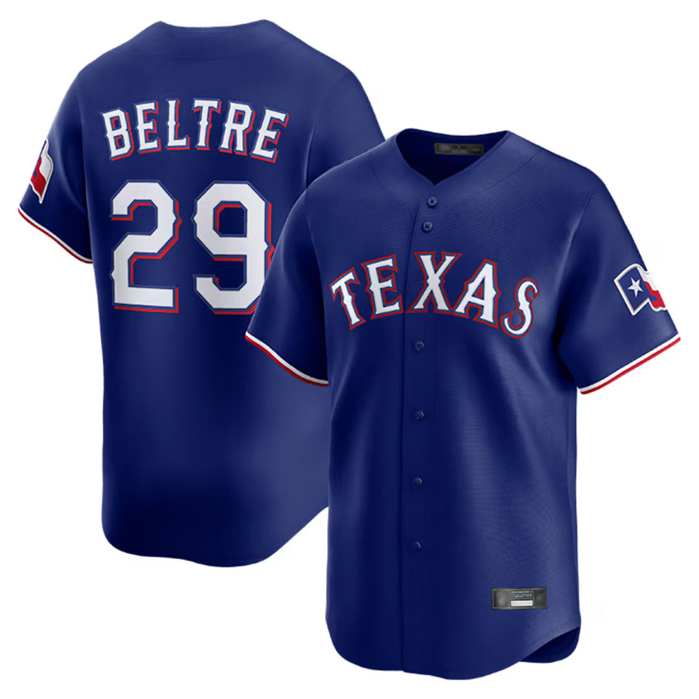 Texas Rangers #29 Adrian Beltre Player Royal Home Limited Stitched Baseball Jersey