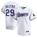 Texas Rangers #29 Adrian Beltre Player White Home Limited Stitched Baseball Jersey